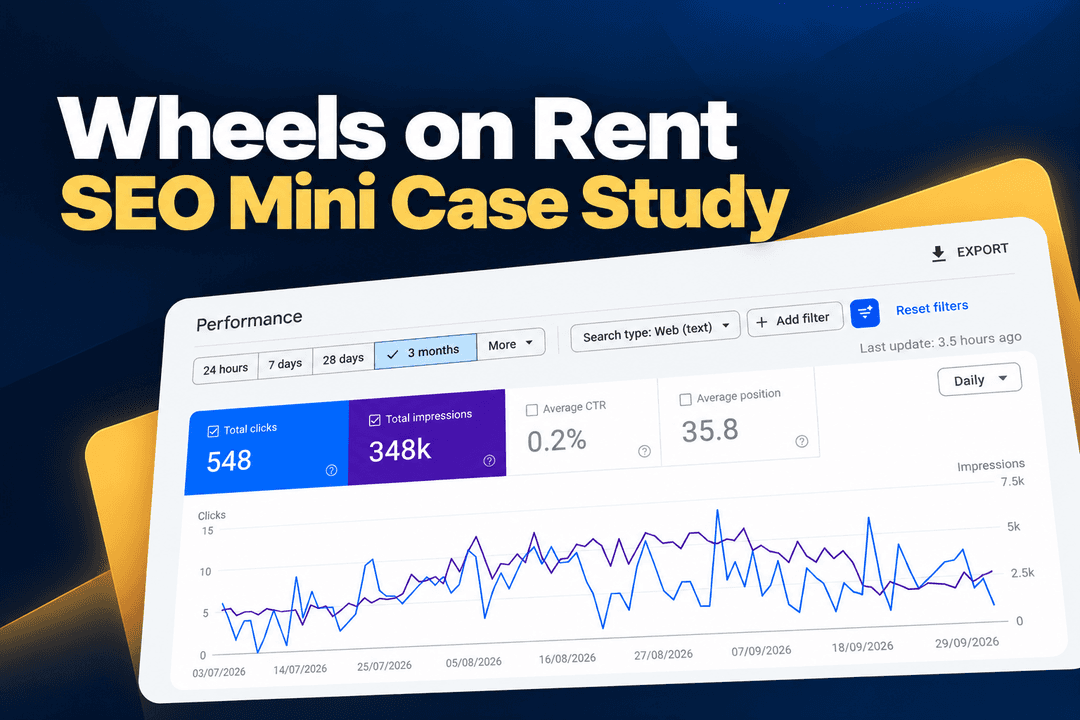 Wheels on Rent SEO
